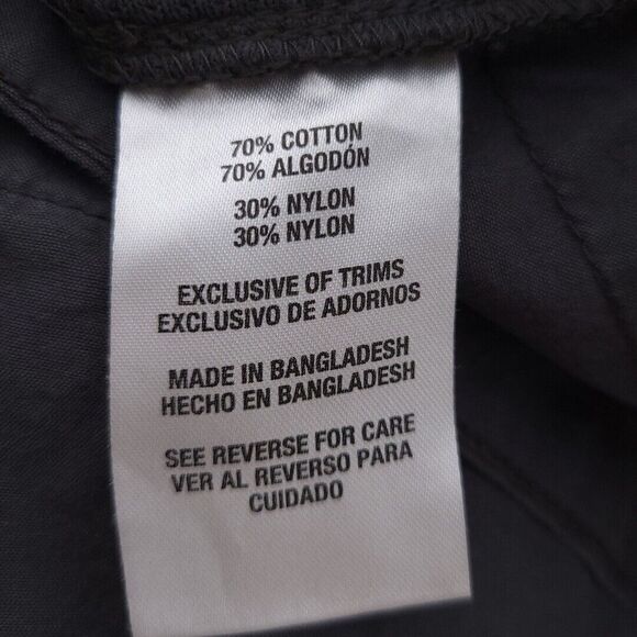 Woolrich Solid Gray Cargo Capri Outdoor Hiking Womens Size 8 - Picture 11 of 11